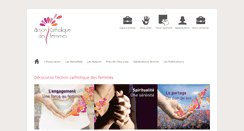 Desktop Screenshot of actioncatholiquedesfemmes.org